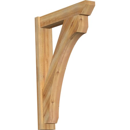 Ekena Millwork Legacy Slat Rough Sawn Outlooker, Western Red Cedar, 6"W x 28"D x 40"H OUT06X28X40LEC06RWR